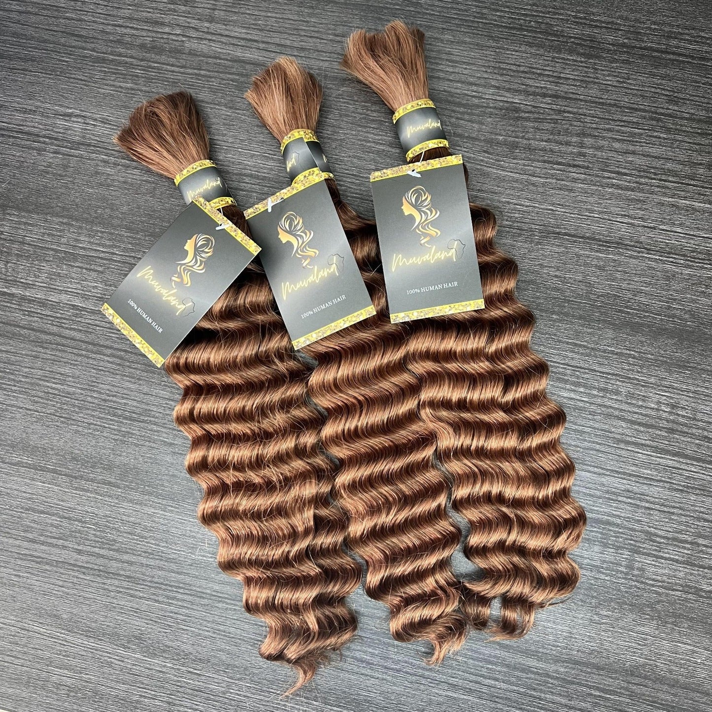 3 Bundle Deal Human Hair MuvaCurlz Bulk Hair *Custom Colored*